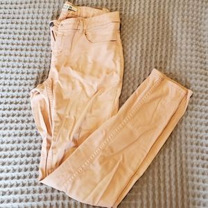 Coral skinny jeans